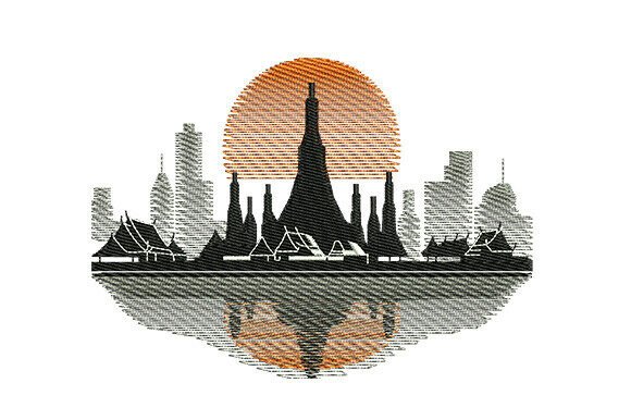 Bangkok Cityscape Embroidery Design Review