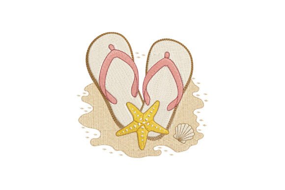 Beach Flip Flops and Starfish Design Review