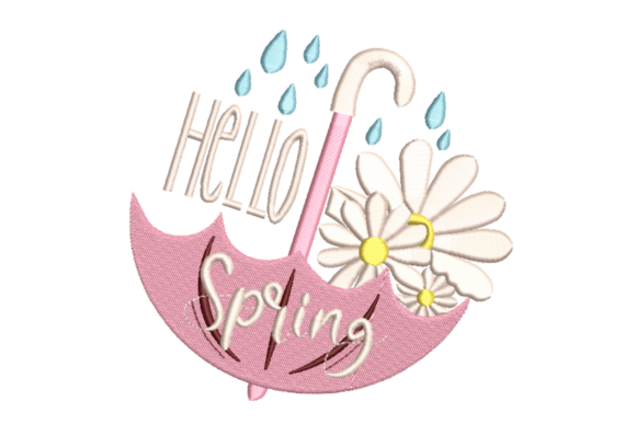 Hello Spring Umbrella: A Seasonal Embroidery Review