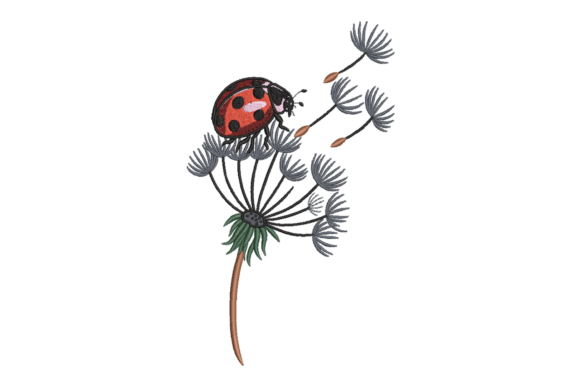 Ladybug on Dandelion: A Seasonal Embroidery Review