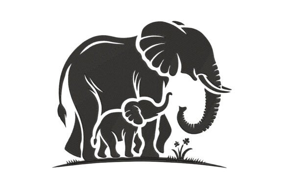 Mother and Baby Elephant Embroidery Review
