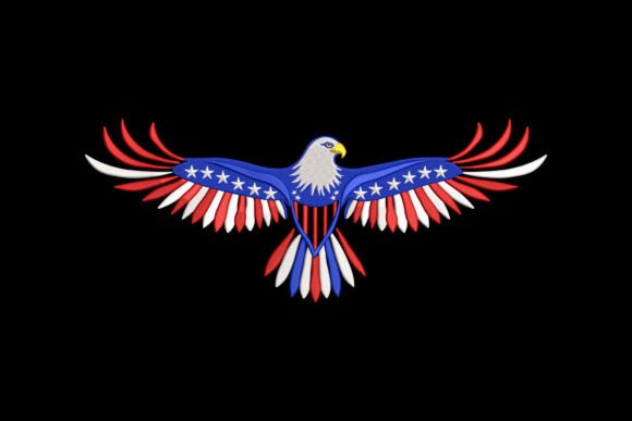 Patriotic USA Bald Eagle Embroidery Review
