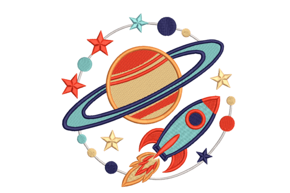 Retro Space Rocket: A Seasonal Embroidery Review