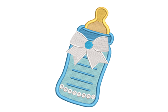 Reviewing the Baby Bottle Bow Embroidery Design