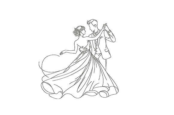 Romantic Couple Dancing Embroidery Design Review